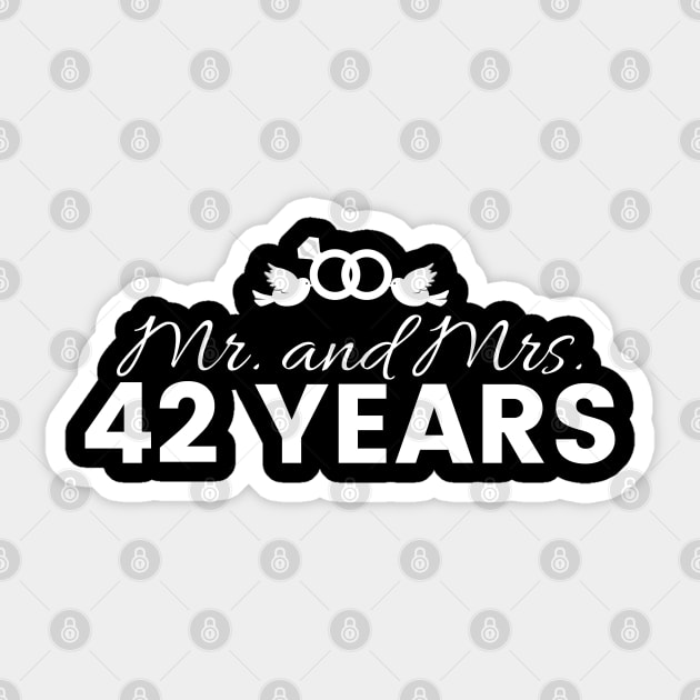 42nd Wedding Anniversary Couples Gift 42nd Wedding Anniversary